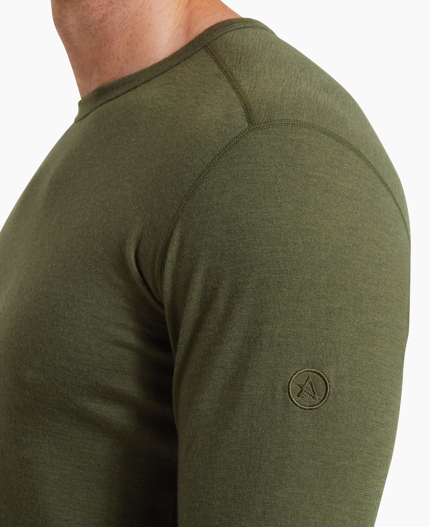 Redstone Long Sleeve Crew Baselayer Mens - Deep Green