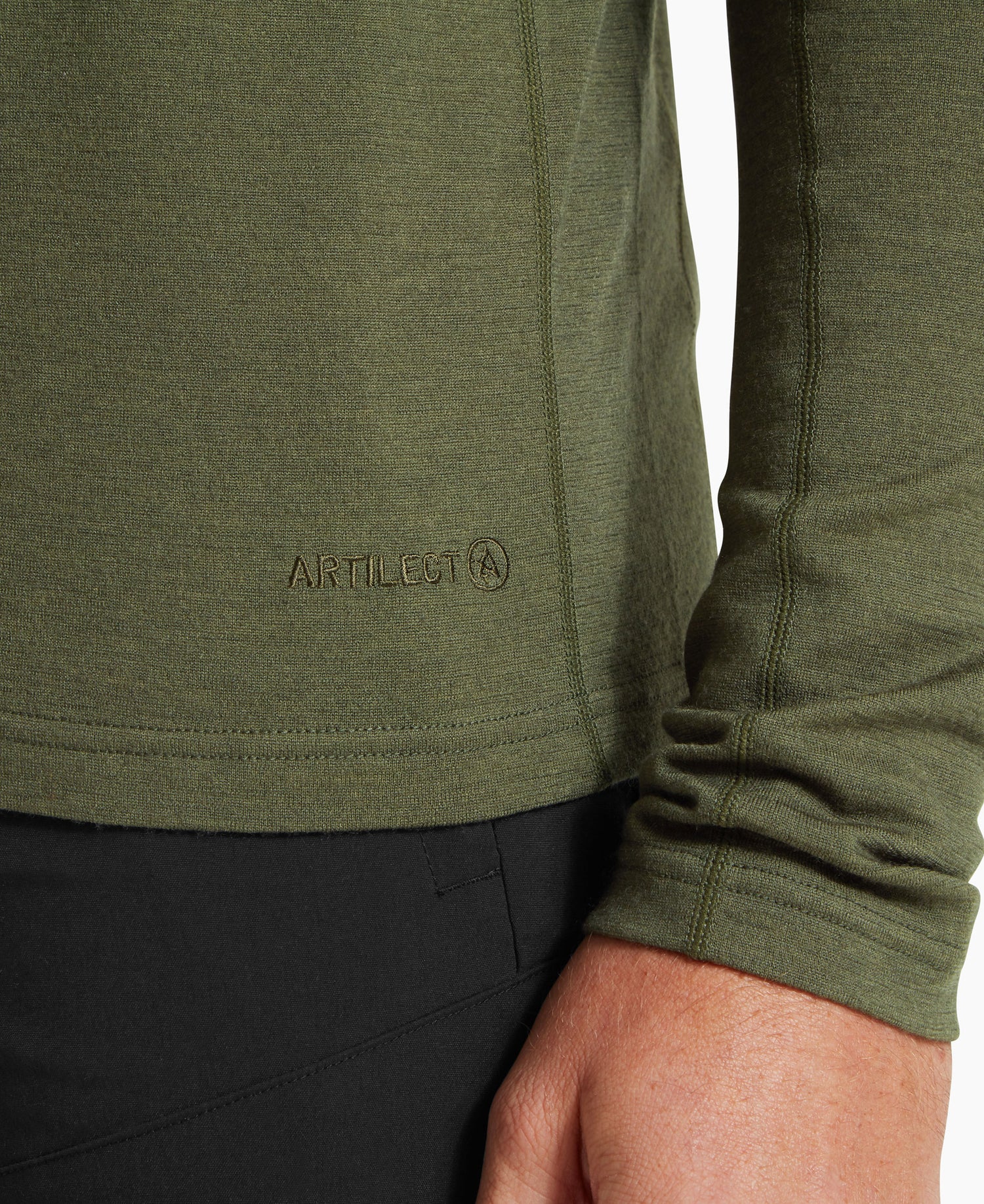 Redstone Long Sleeve Crew Baselayer Mens - Deep Green