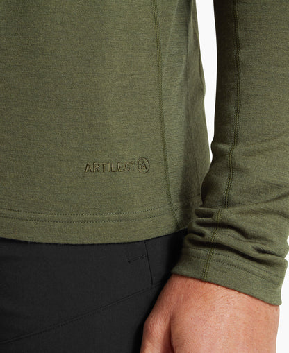Redstone Long Sleeve Crew Baselayer Mens - Deep Green