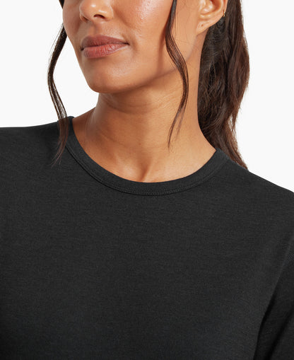 Redstone Long Sleeve Crew Baselayer Womens - Black