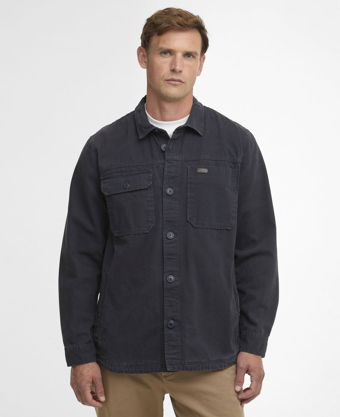 Lingfield Canvas Overshirt - Navy