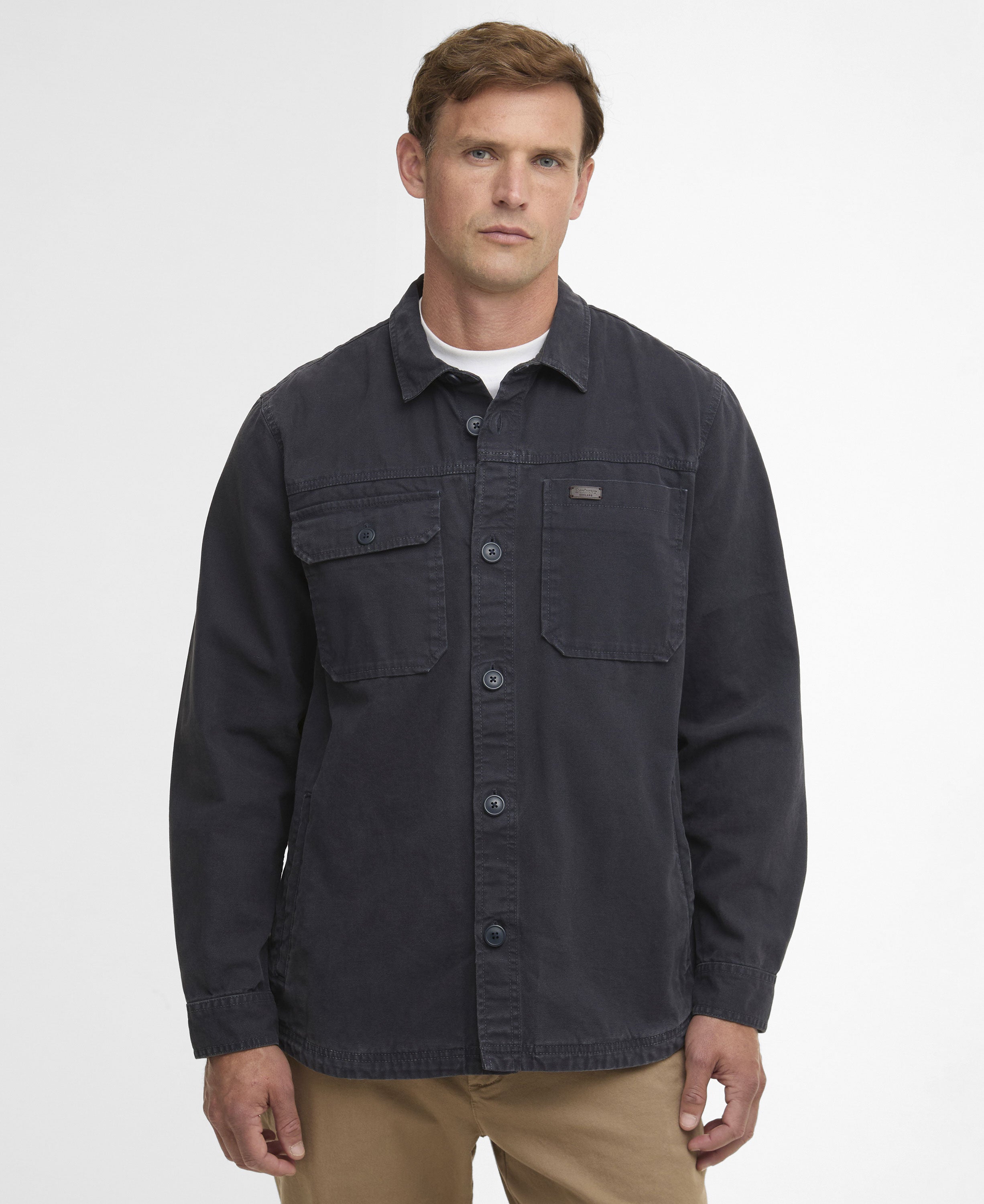 Lingfield Canvas Overshirt - Navy