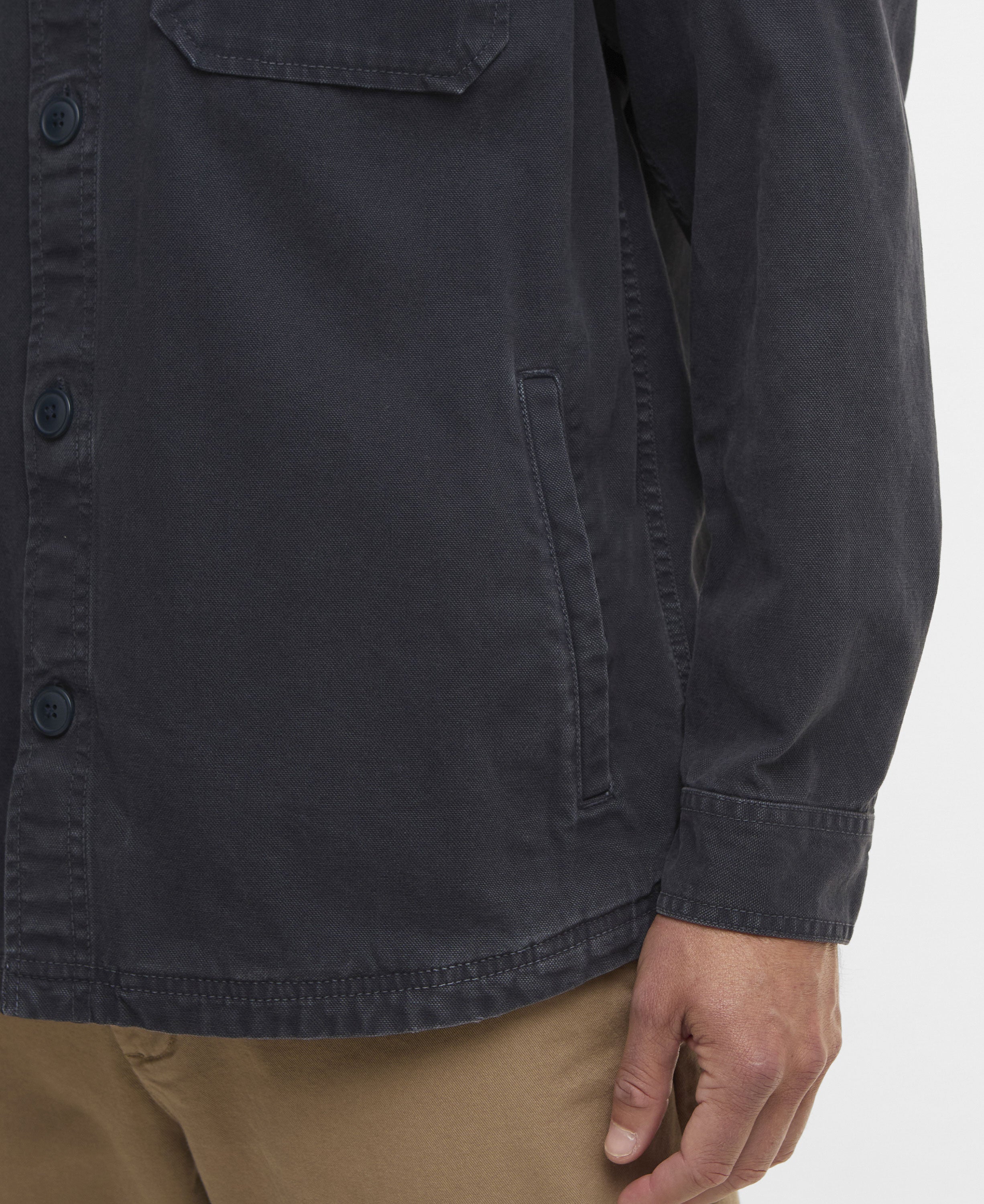 Lingfield Canvas Overshirt - Navy