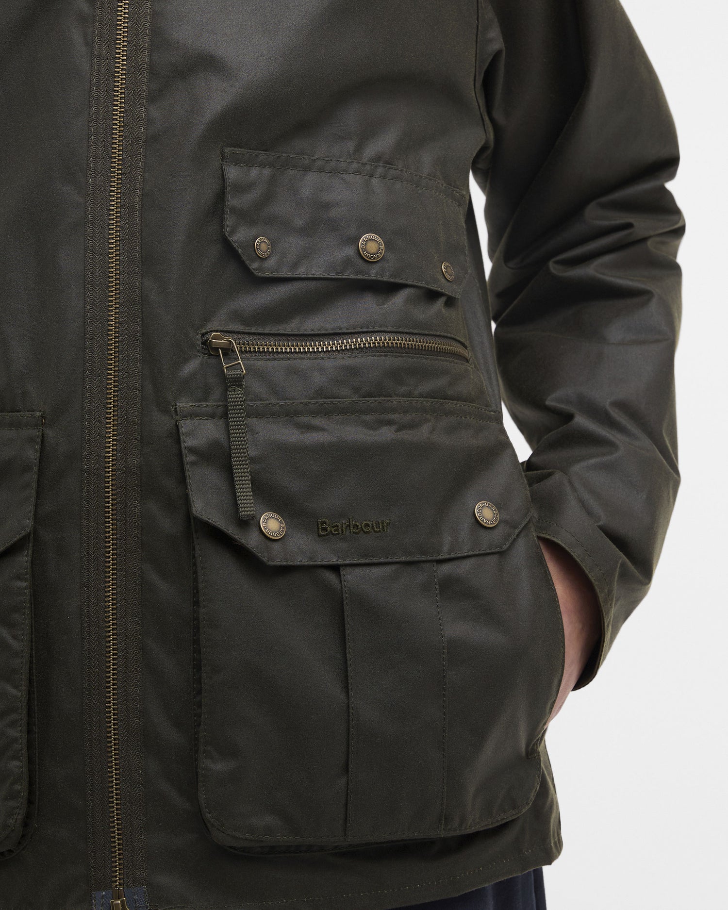 Re-Engineered Blackett Spey Wax Jacket - Archive Olive