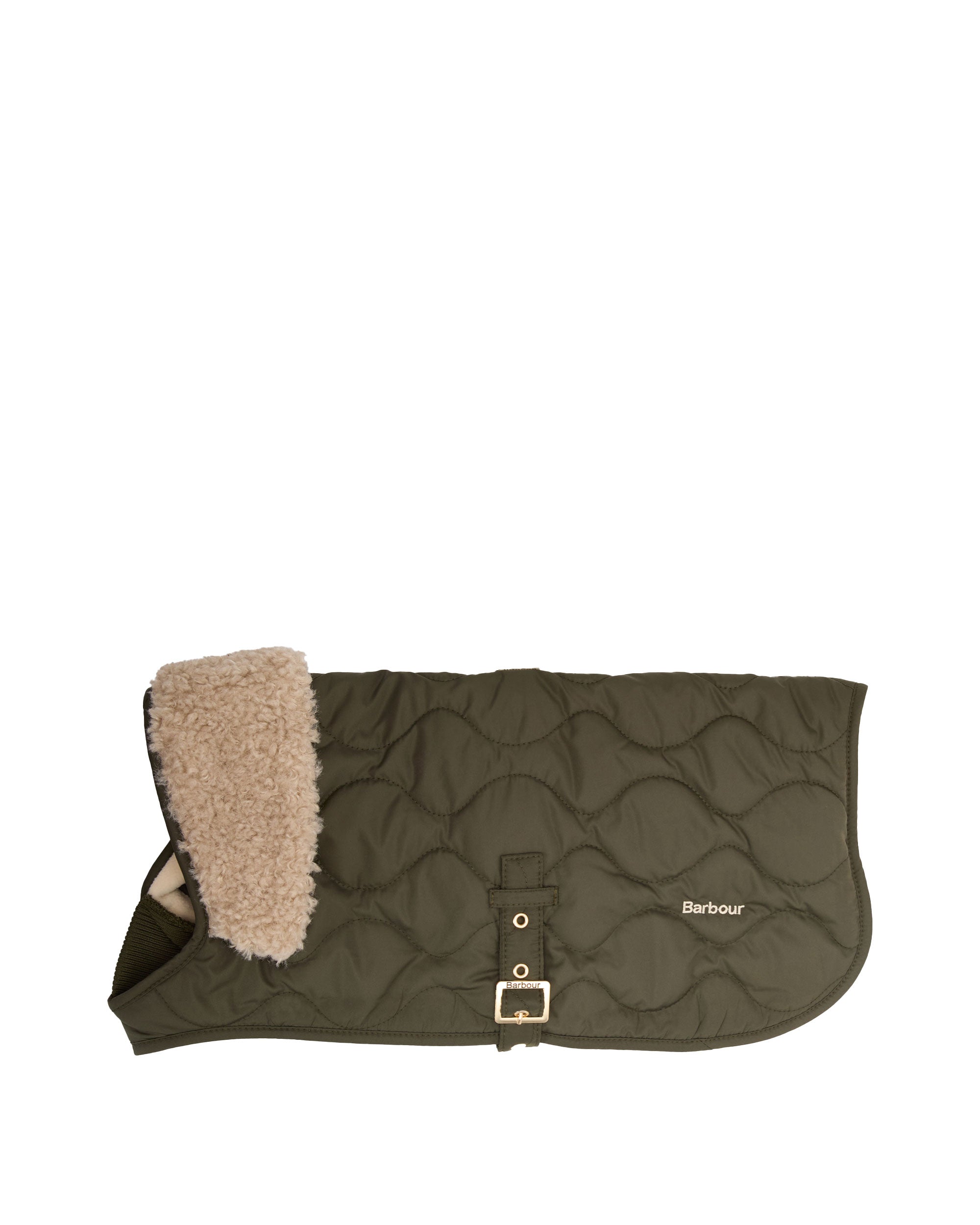 Beith Quilted Dog Coat - Olive
