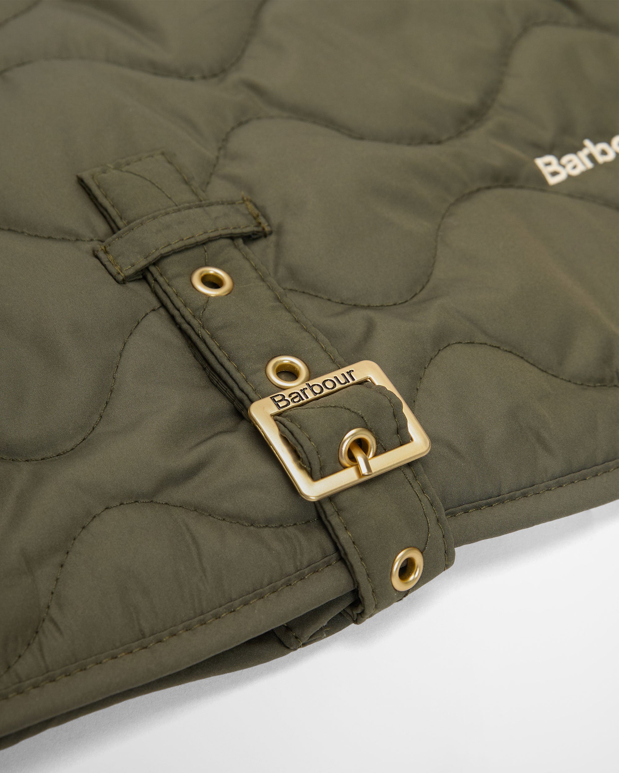 Beith Quilted Dog Coat - Olive