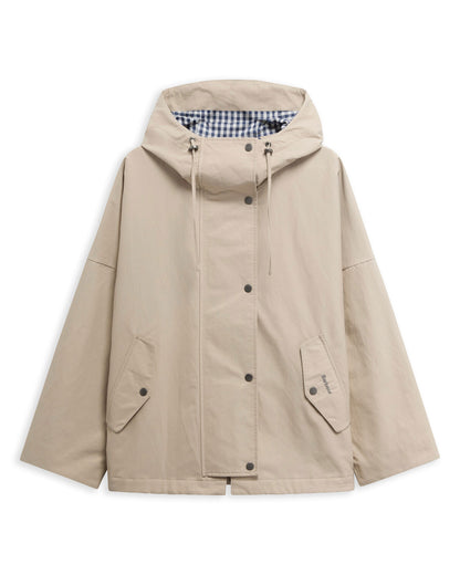 Kingswood Showerproof Jacket - Light Sand/Navy Gingham