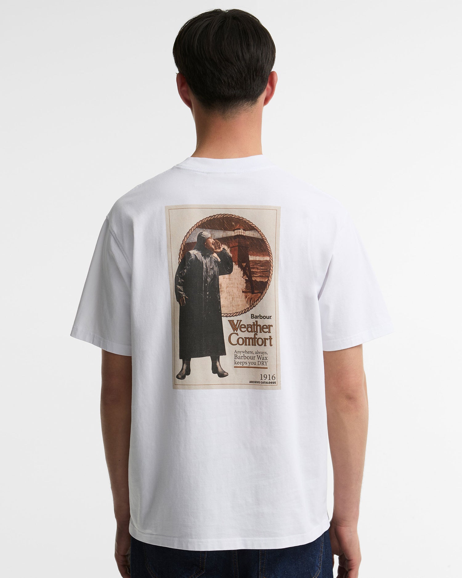 1916 Graphic Oversized T-Shirt - White