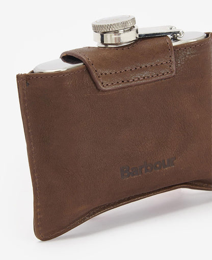 4oz Leather Hip Flask - Brown