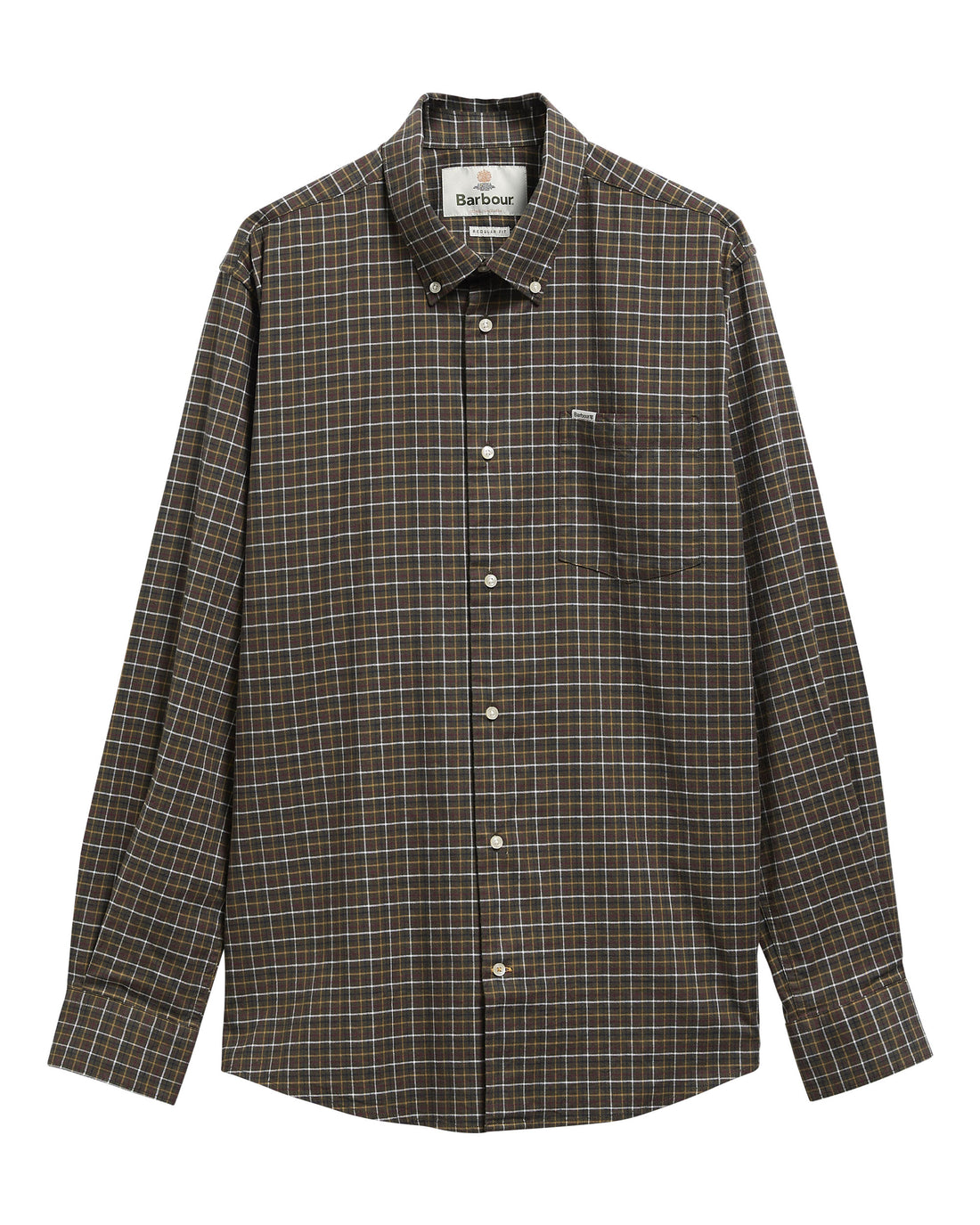 Alderwood Regular Fit Tattersall Shirt - Olive