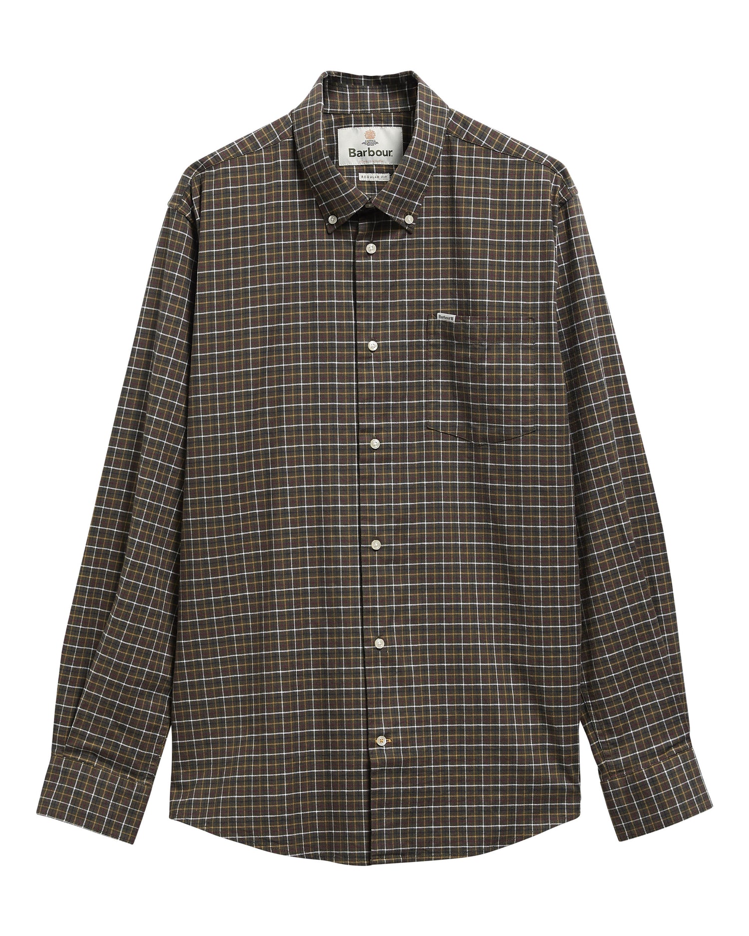 Alderwood Regular Fit Tattersall Shirt - Olive