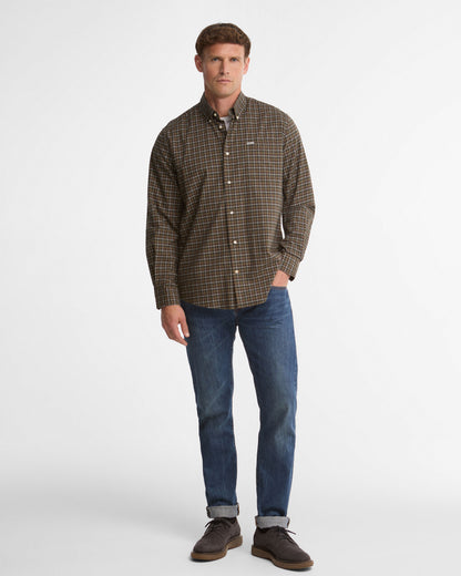 Alderwood Regular Fit Tattersall Shirt - Olive