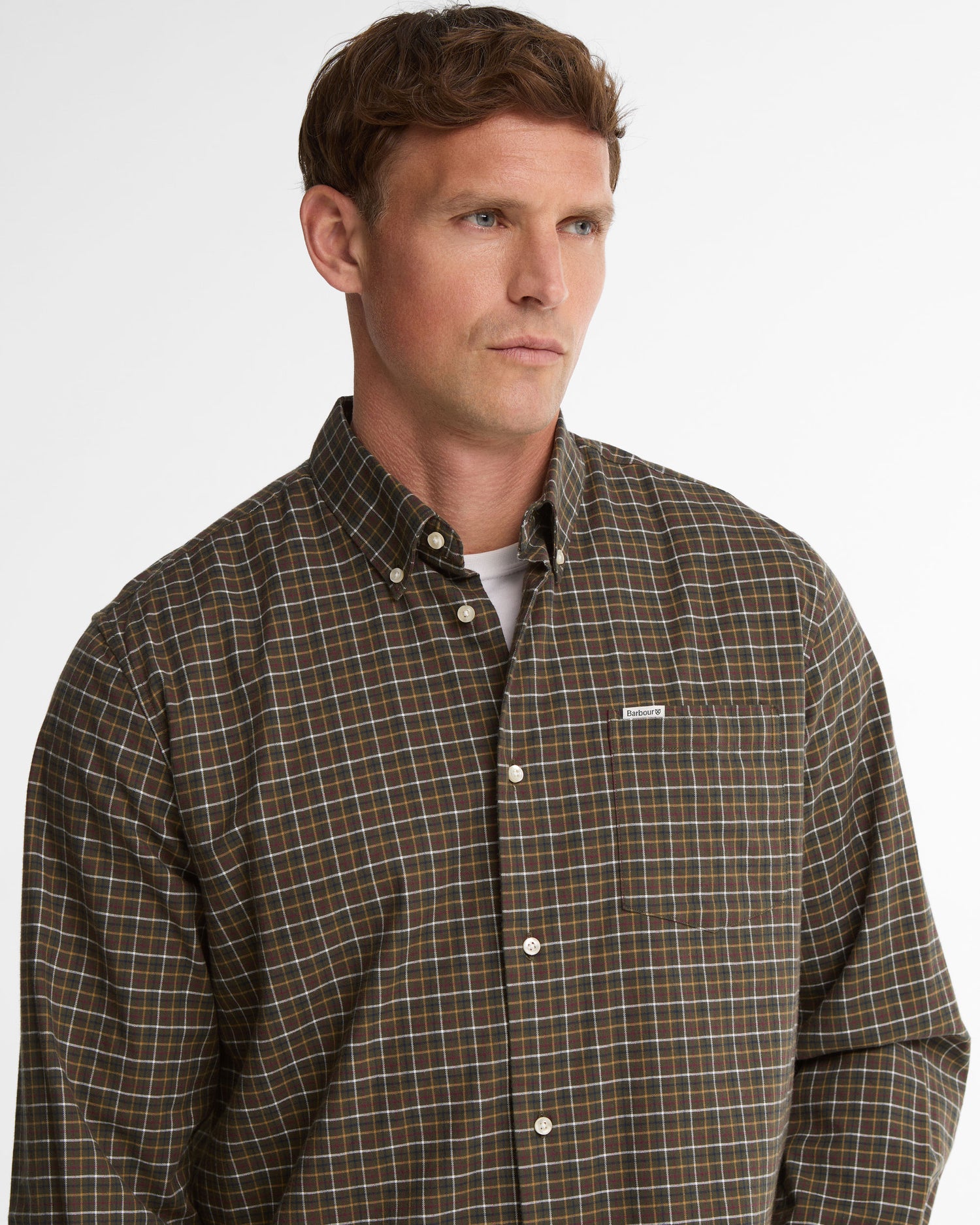 Alderwood Regular Fit Tattersall Shirt - Olive