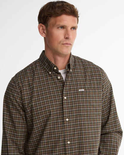 Alderwood Regular Fit Tattersall Shirt - Olive