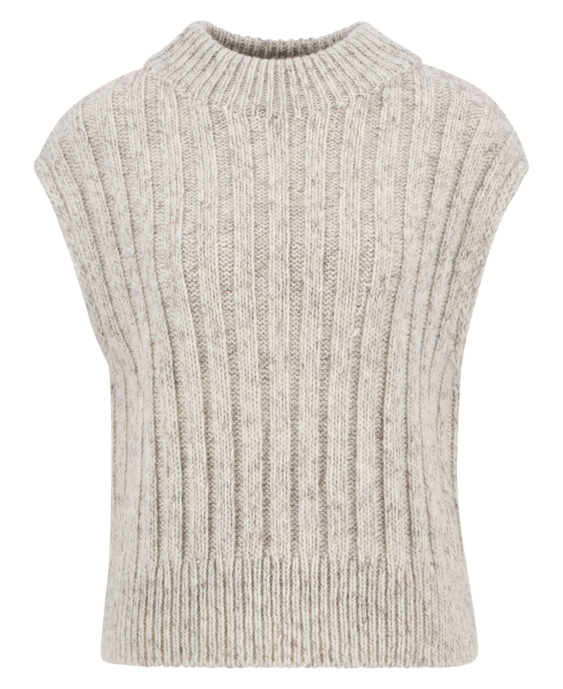 Anastasia Knitted Vest - Oat