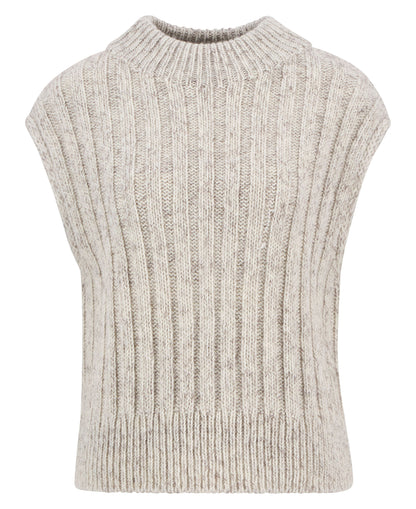 Anastasia Knitted Vest - Oat