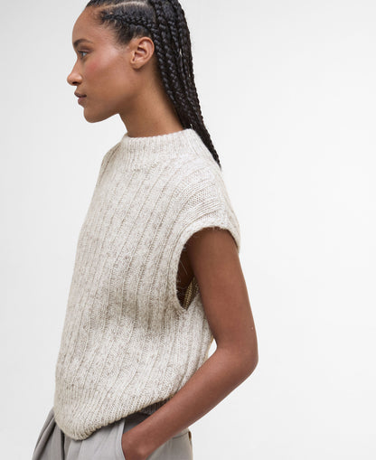 Anastasia Knitted Vest - Oat
