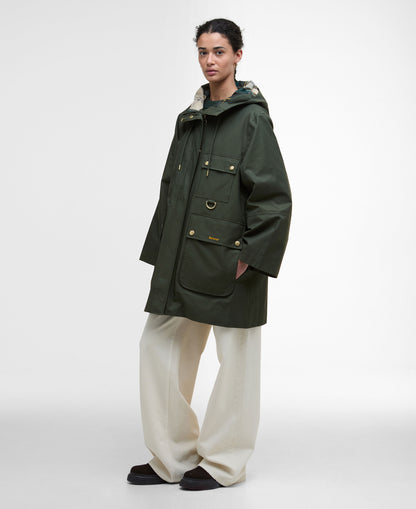 Arla Waterproof Jacket - Olive/Ancient Tartan
