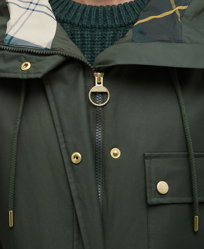 Arla Waterproof Jacket - Olive/Ancient Tartan