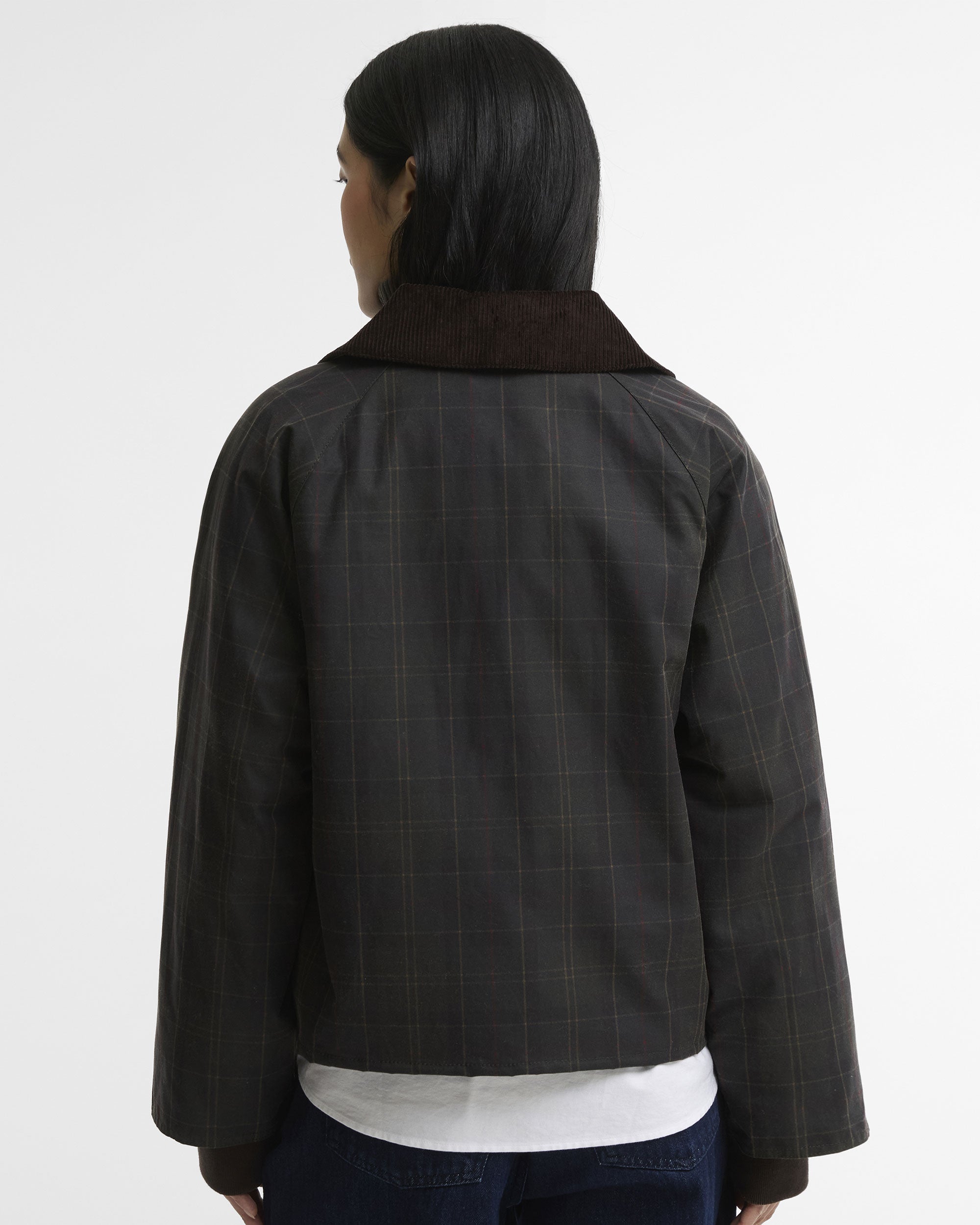Arlene Checked Wax Jacket - Classic/Shadow Classic