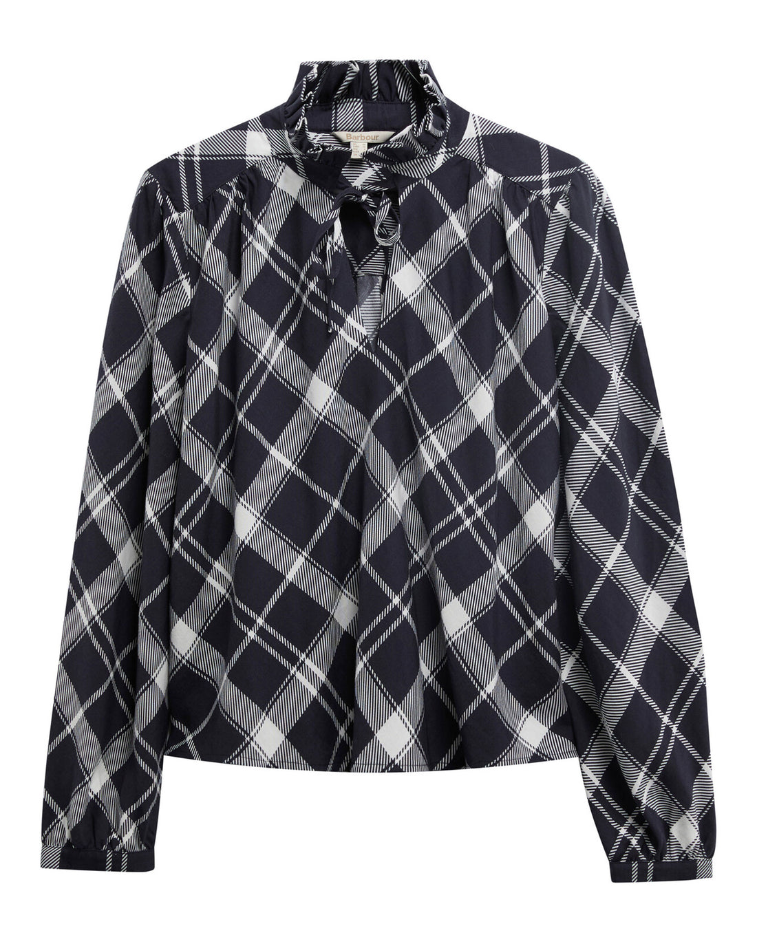 Baiton Top - Dark Navy/White Check