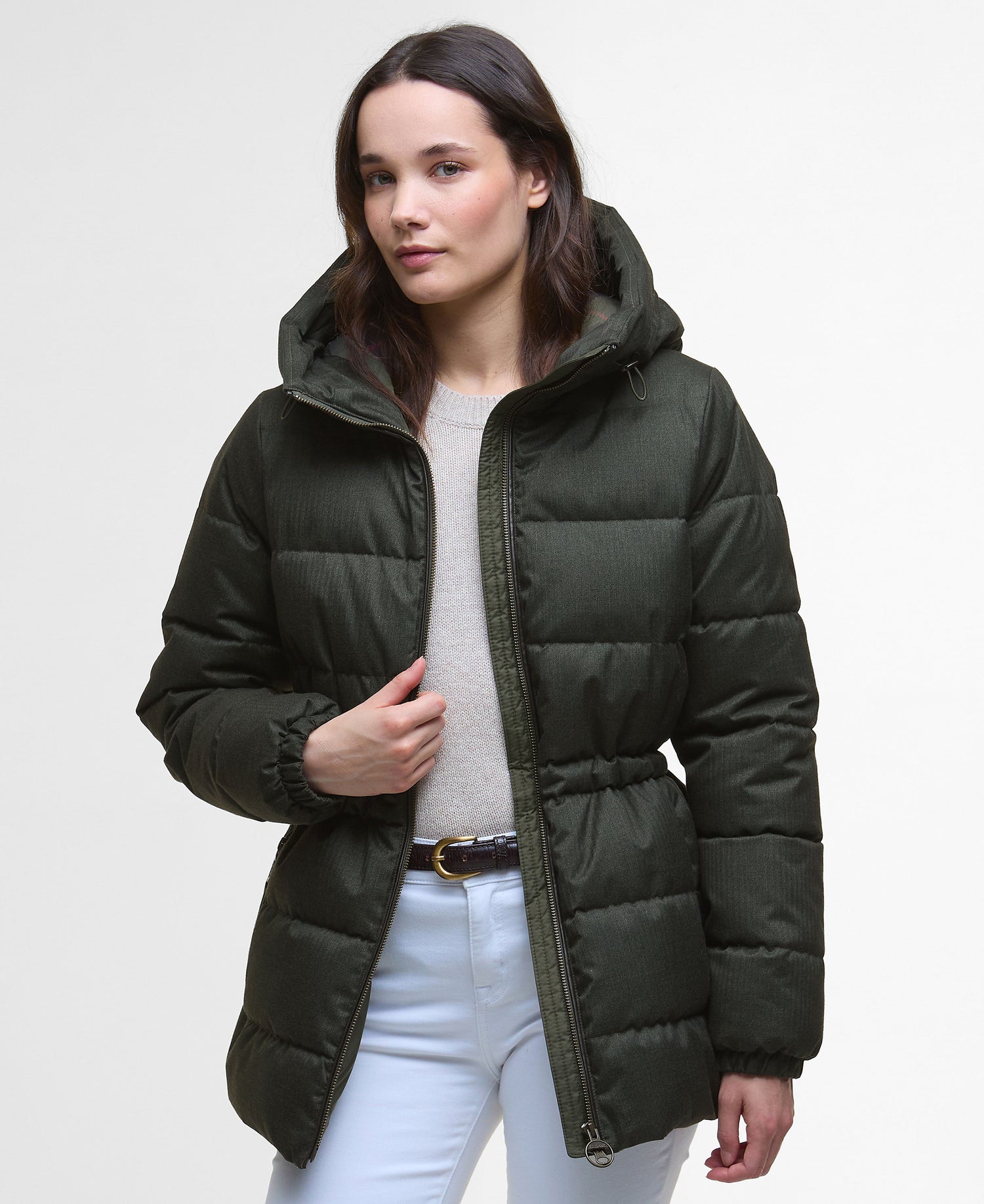 Begonia Puffer Jacket - Olive/Classic