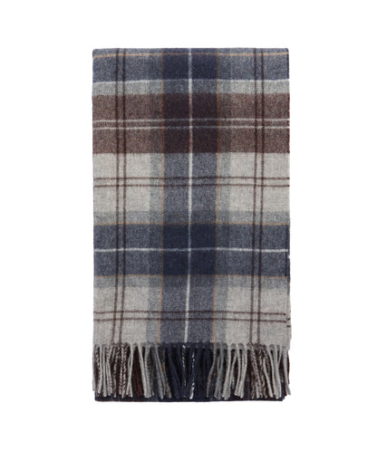 Brack Patchwork Tartan Scarf - Midnight Oak Tartan