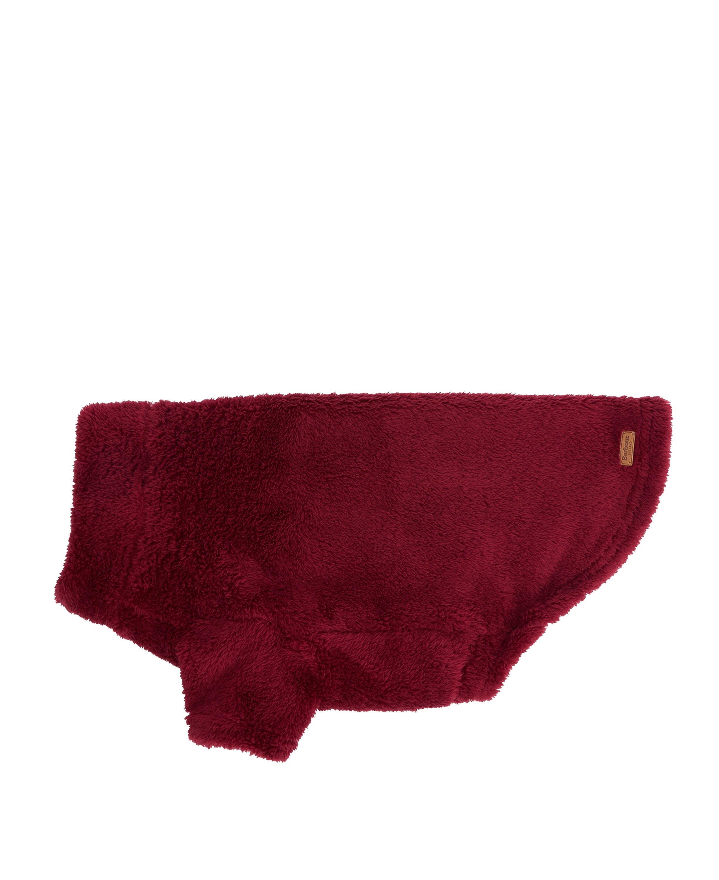 Brindle Fleece Dog Jumper - Red