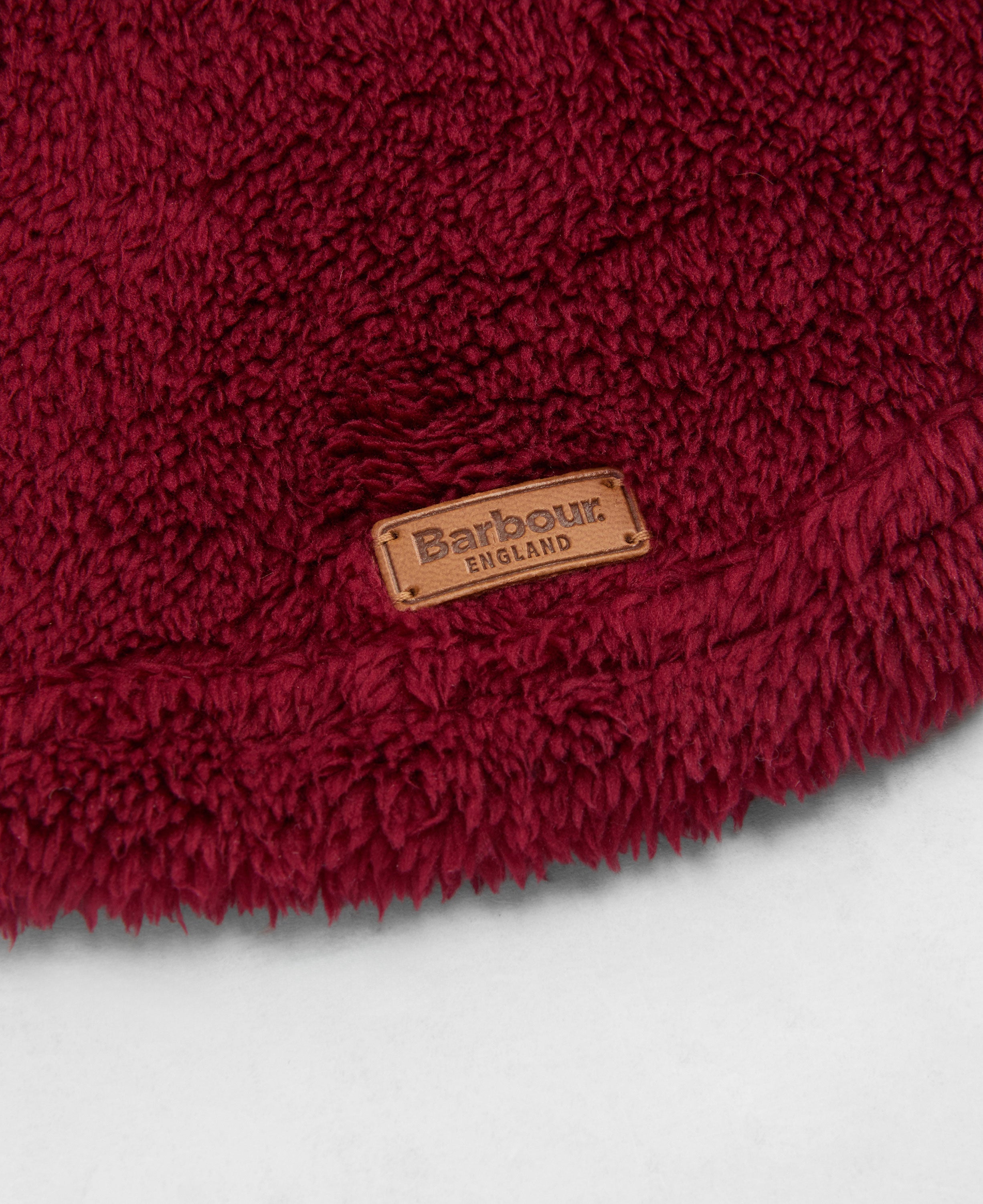 Brindle Fleece Dog Jumper - Red