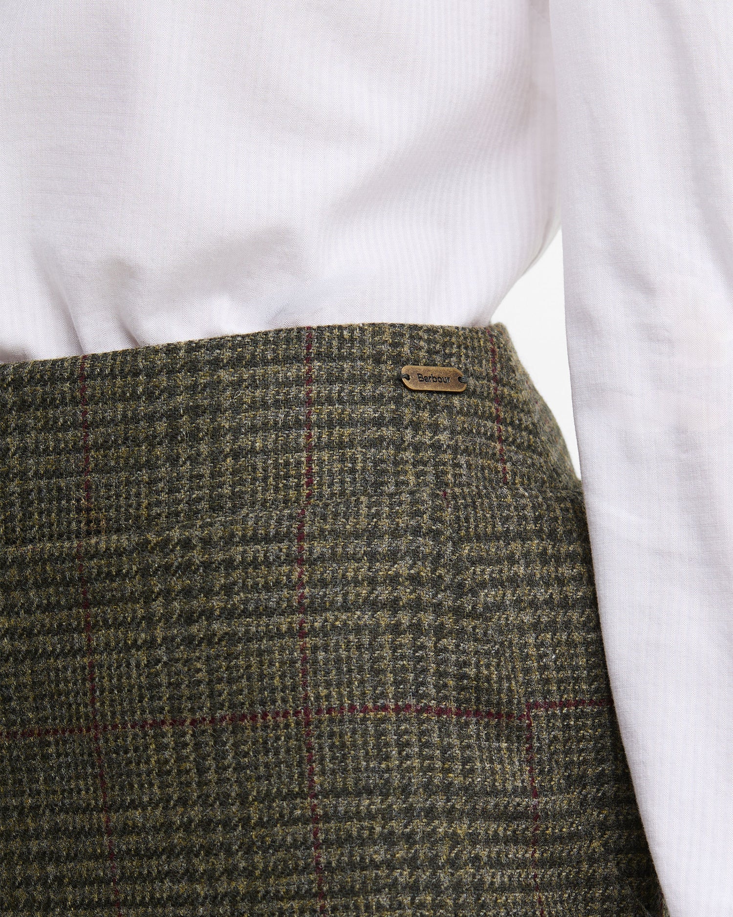 Browning Skirt - Olive Prince Of Wales