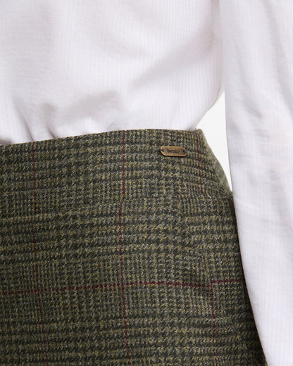 Browning Skirt - Olive Prince Of Wales