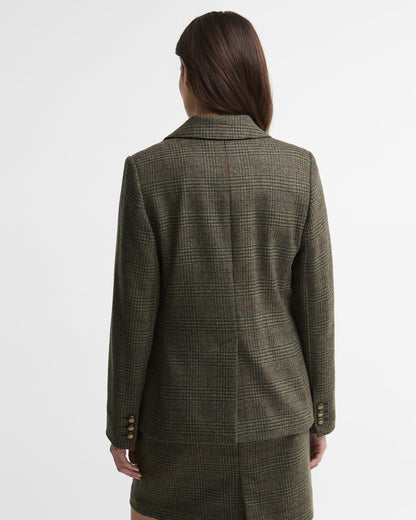 Browning Tailored Jacket - Olive Prince Of Wales Check