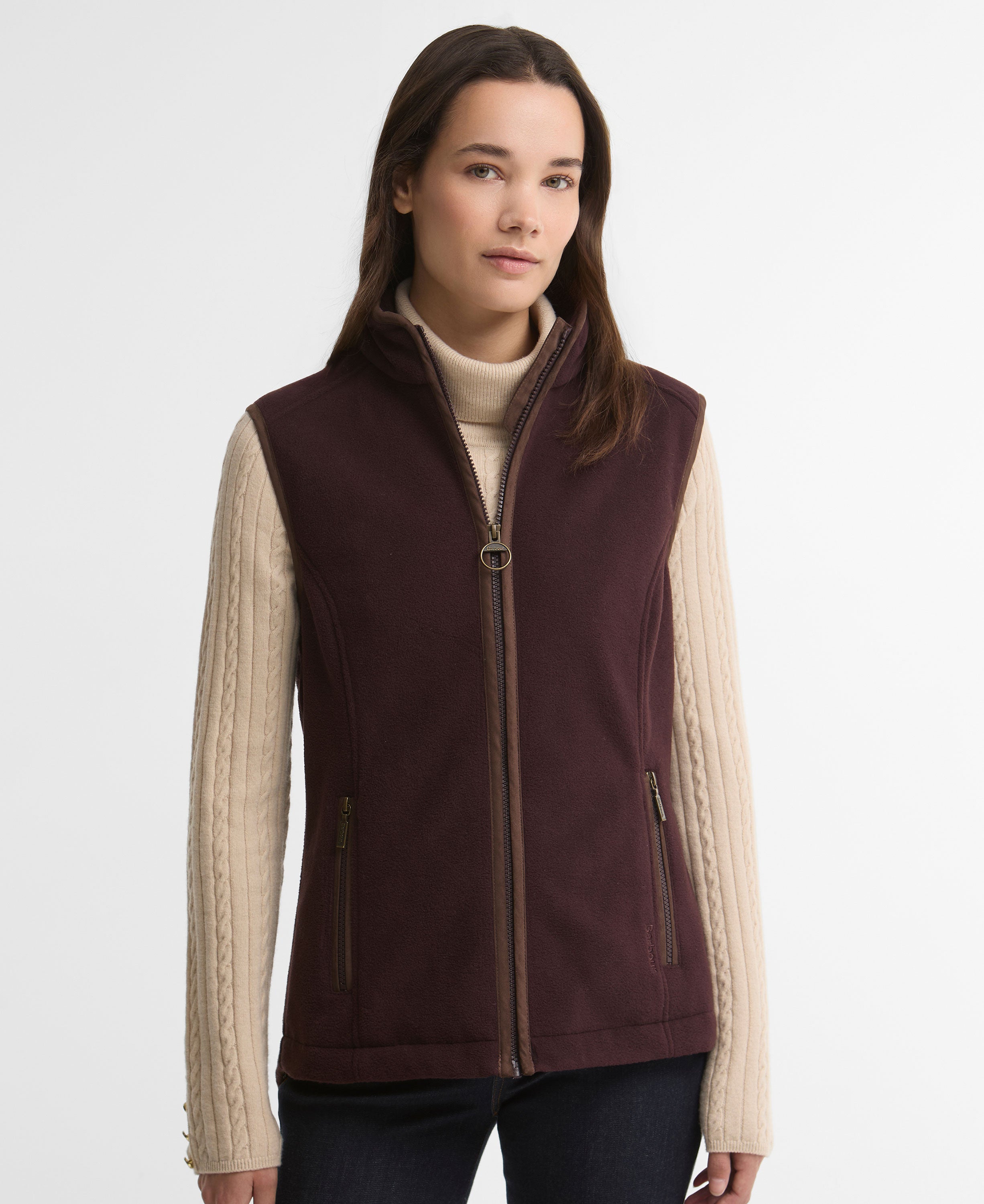 Country Colton Fleece Gilet - Fig
