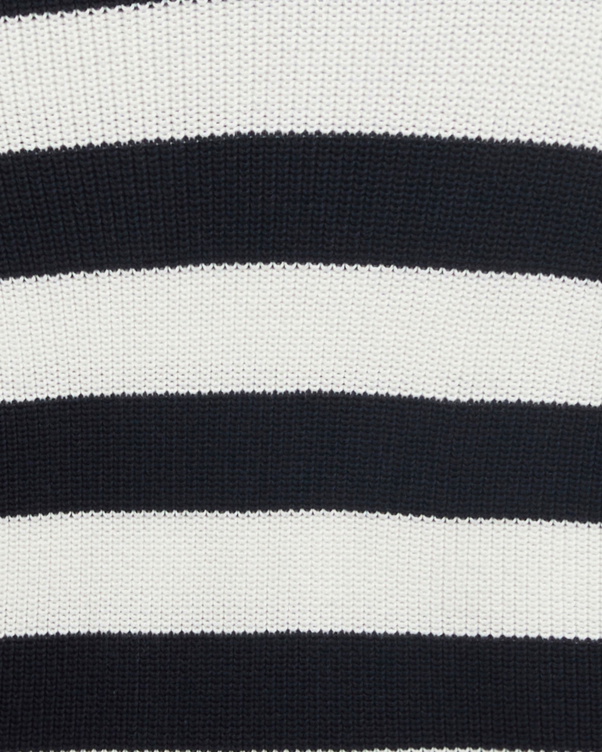 Cartmel Knitted Vest - Dark Navy Stripe