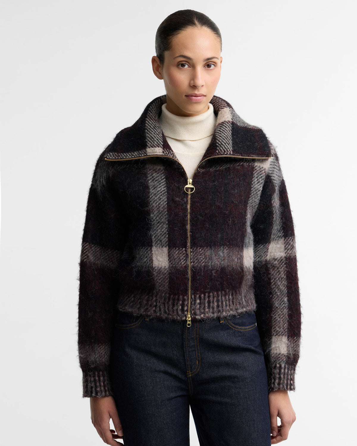 Carville Knitted Zip Through - Multi