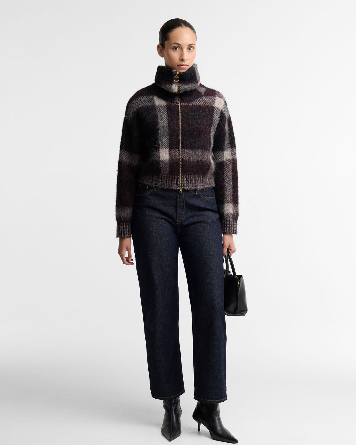 Carville Knitted Zip Through - Multi