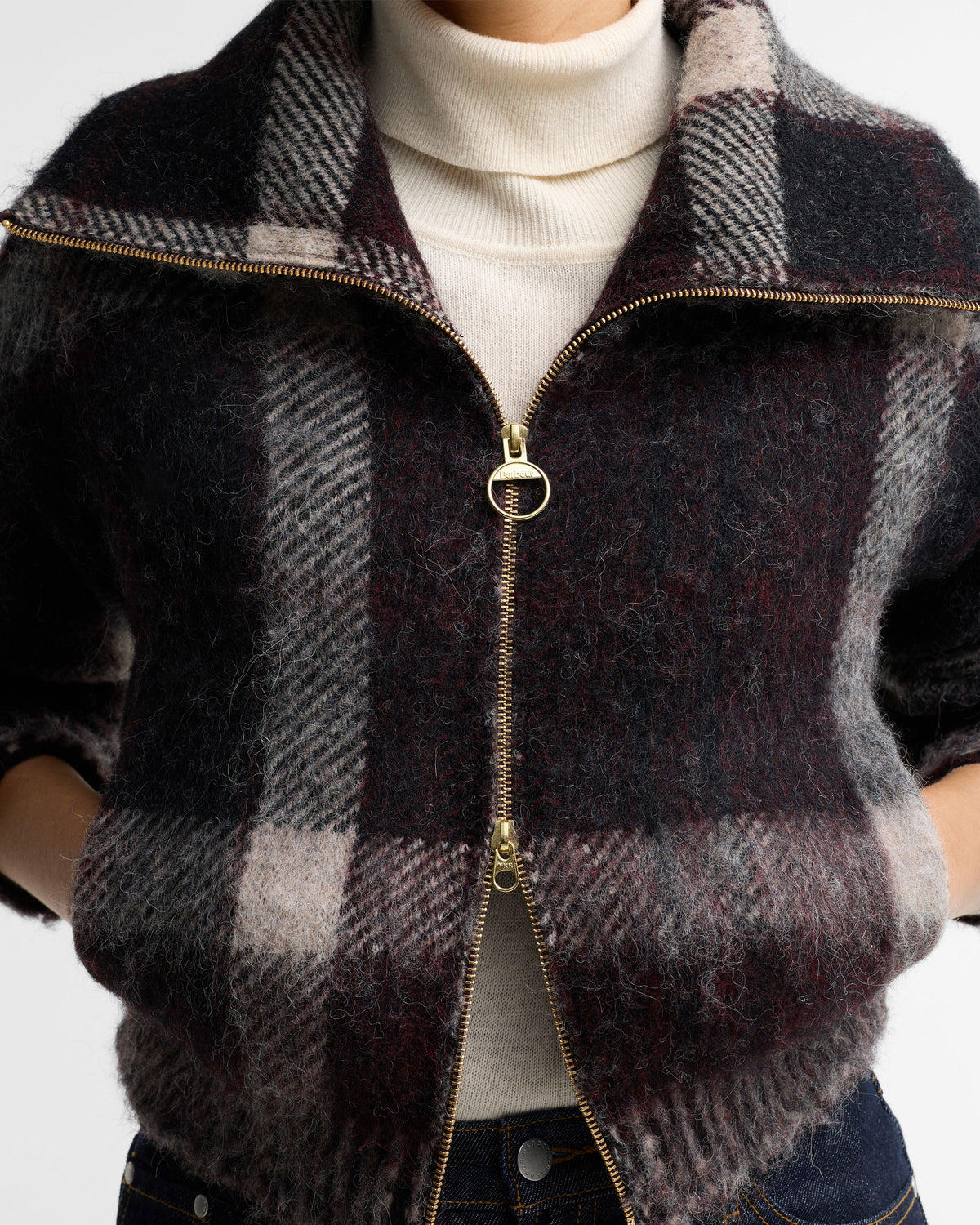 Carville Knitted Zip Through - Multi