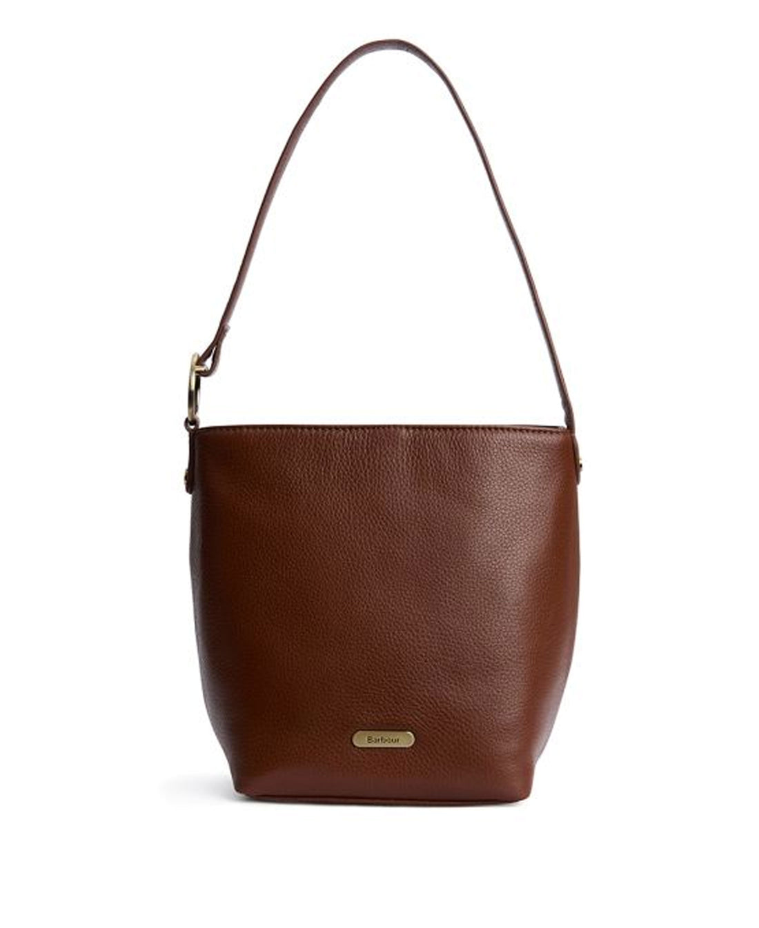 Cedar Leather Bucket Bag - Brown