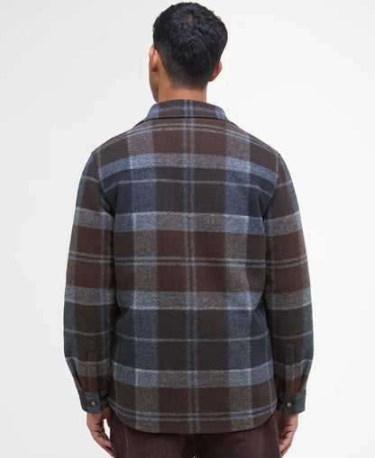 Chapter Tailored Check Overshirt - Midnight Oak Tartan