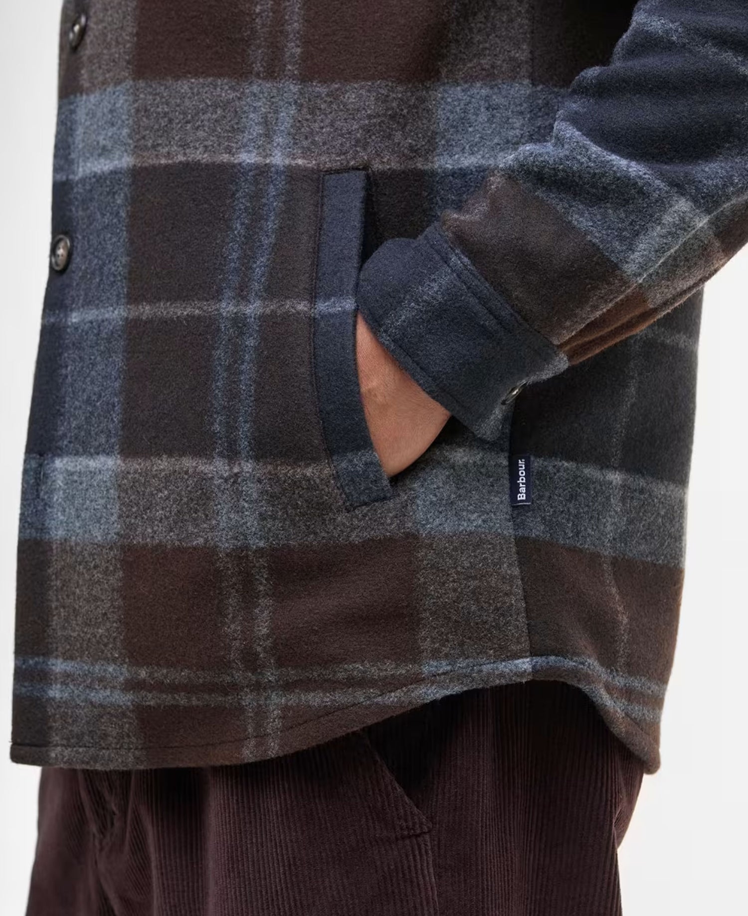 Chapter Tailored Check Overshirt - Midnight Oak Tartan