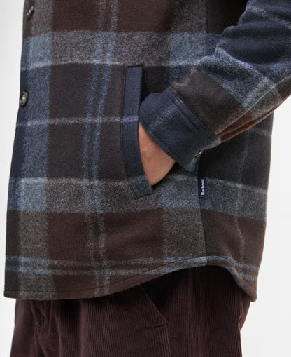 Chapter Tailored Check Overshirt - Midnight Oak Tartan