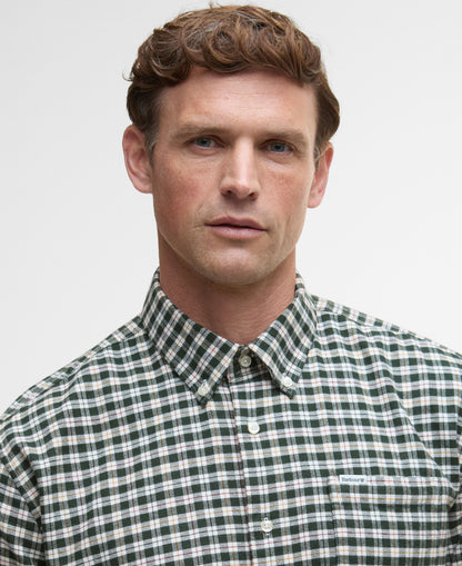 Colderham Regular Checked Shirt - Forest