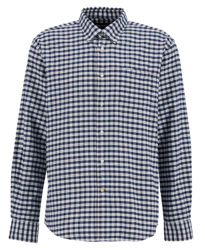 Colderham Regular Checked Shirt - Navy