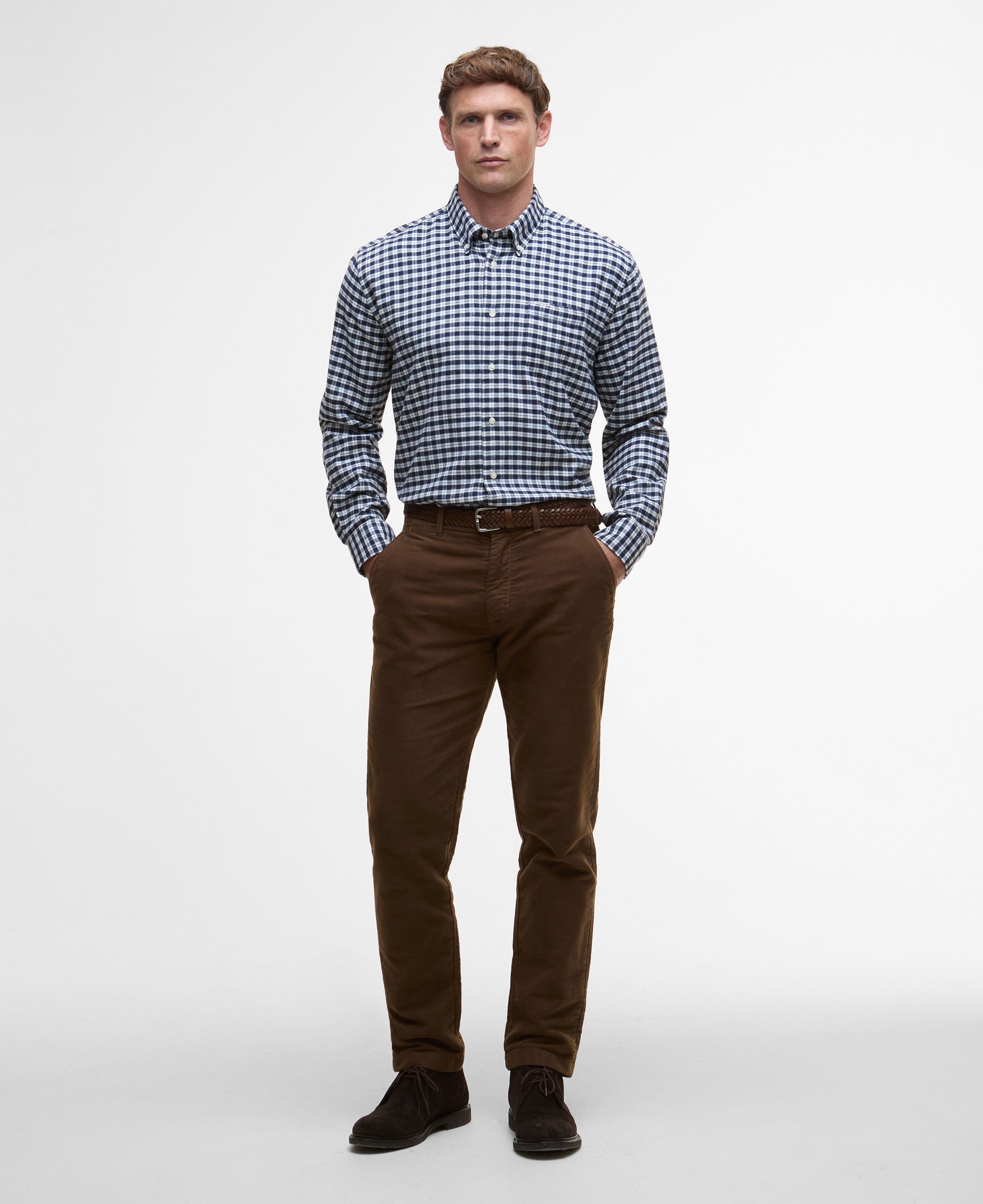 Colderham Regular Checked Shirt - Navy