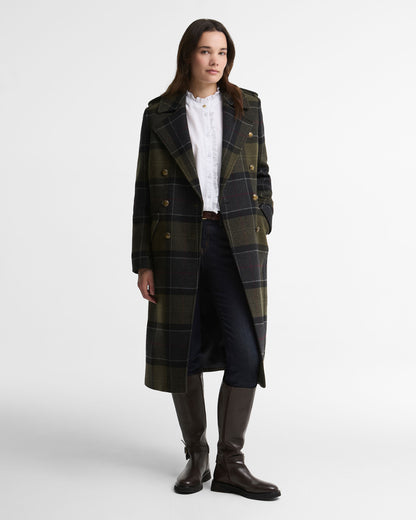 Cottesmore Checked Wool Coat - Shadow Classic Tartan