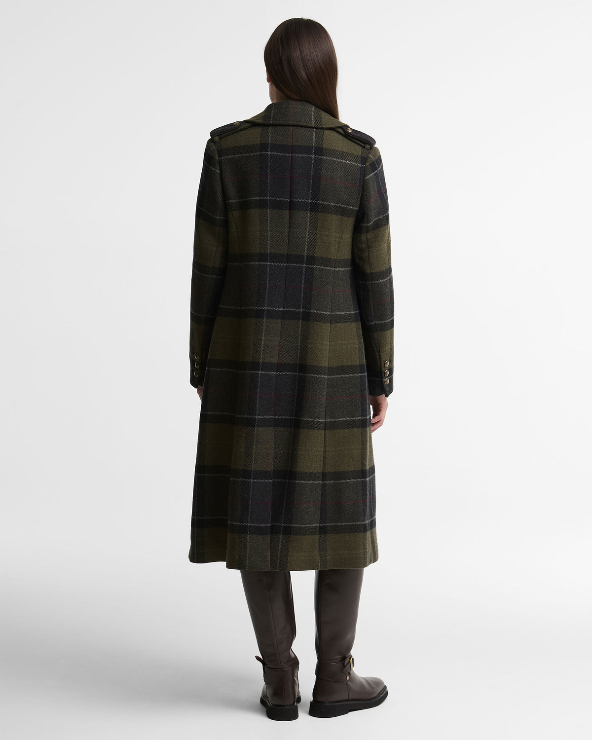Cottesmore Checked Wool Coat - Shadow Classic Tartan