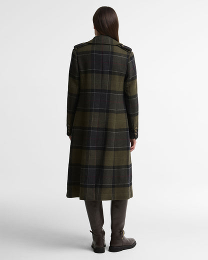 Cottesmore Checked Wool Coat - Shadow Classic Tartan