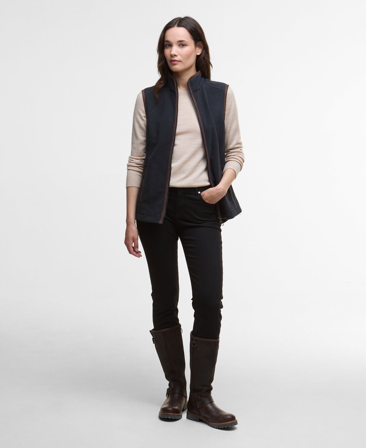Country Colton Fleece Gilet - Navy