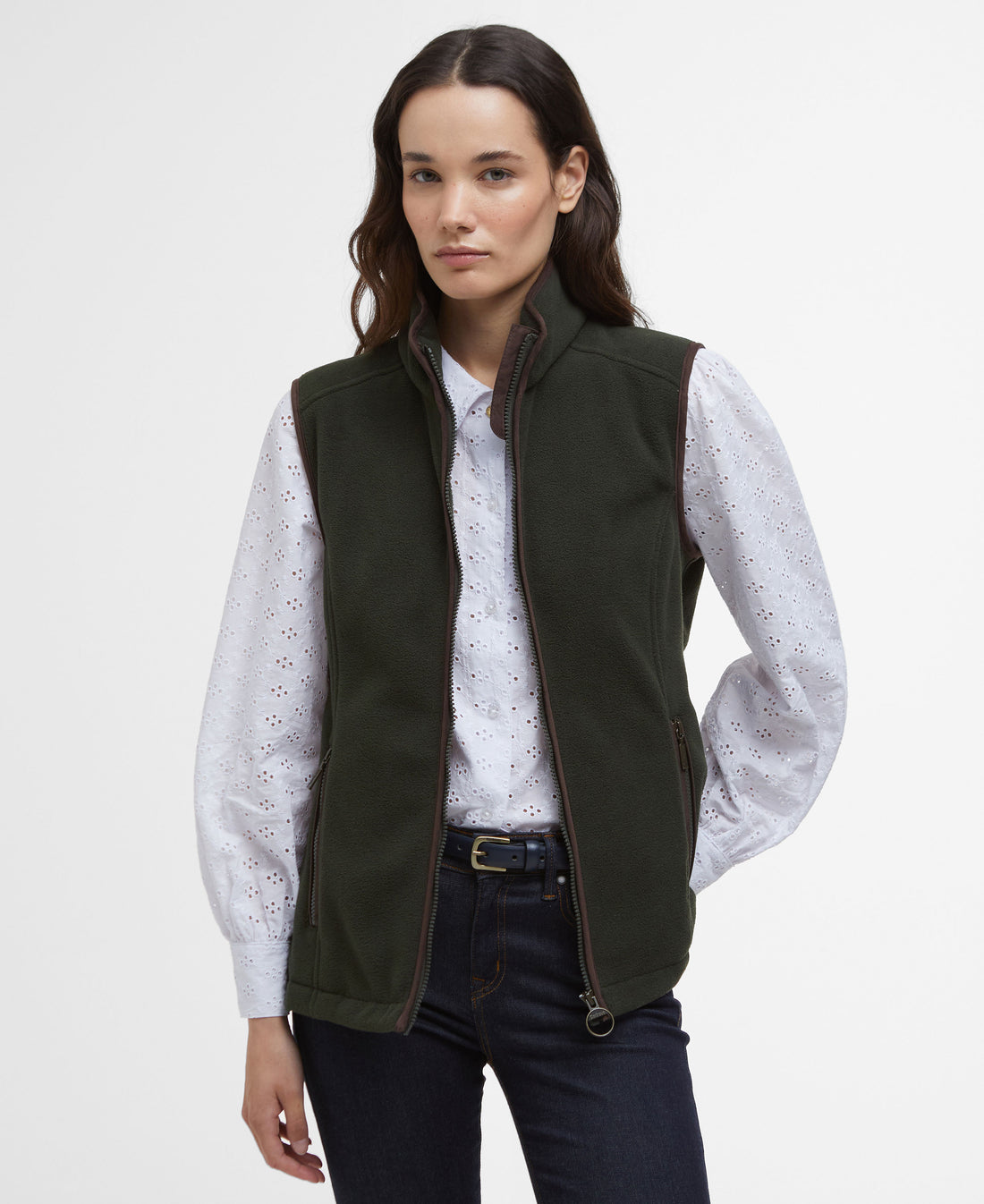 Country Colton Fleece Gilet - Sage
