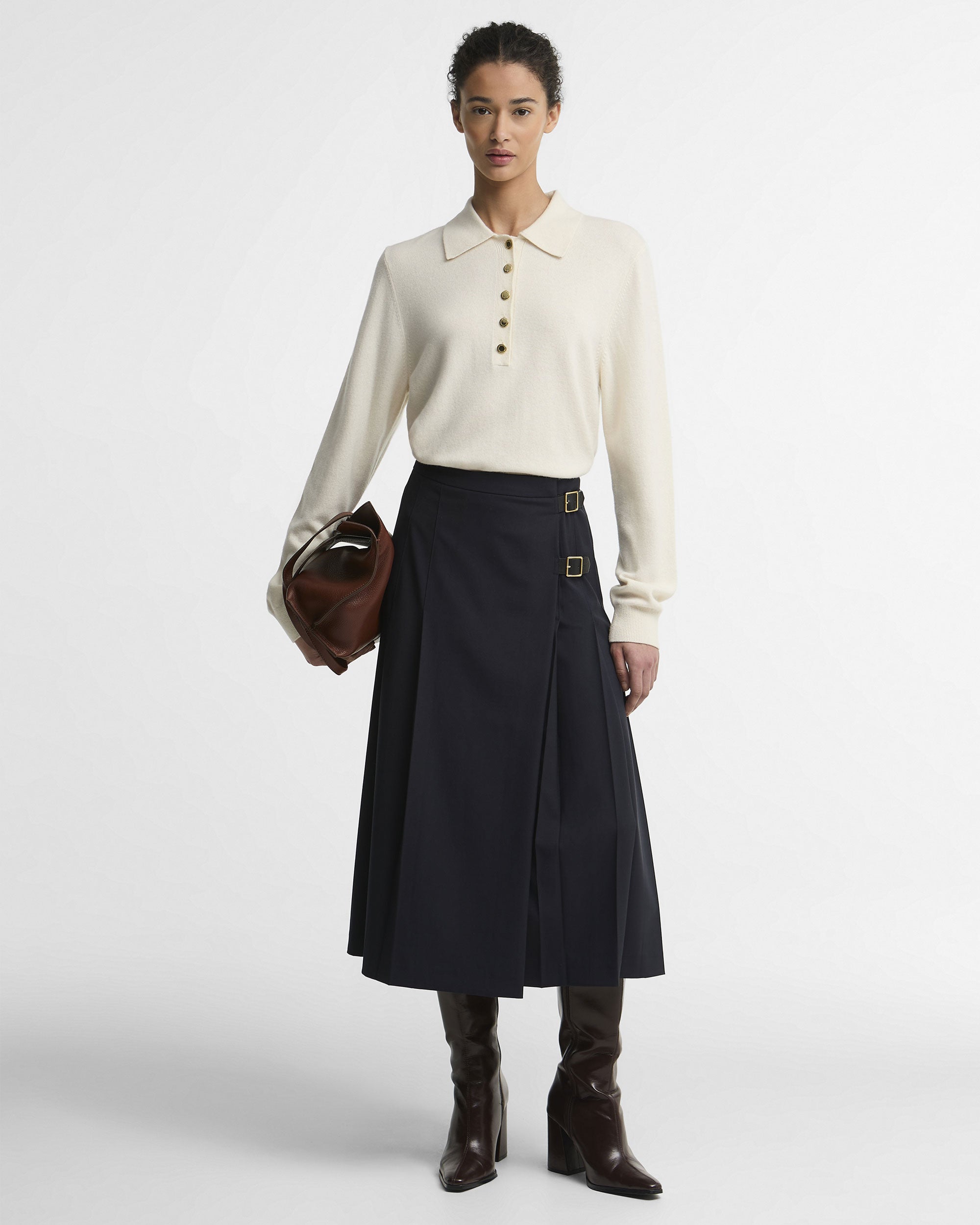 Delilah Midi Skirt - Dark Navy